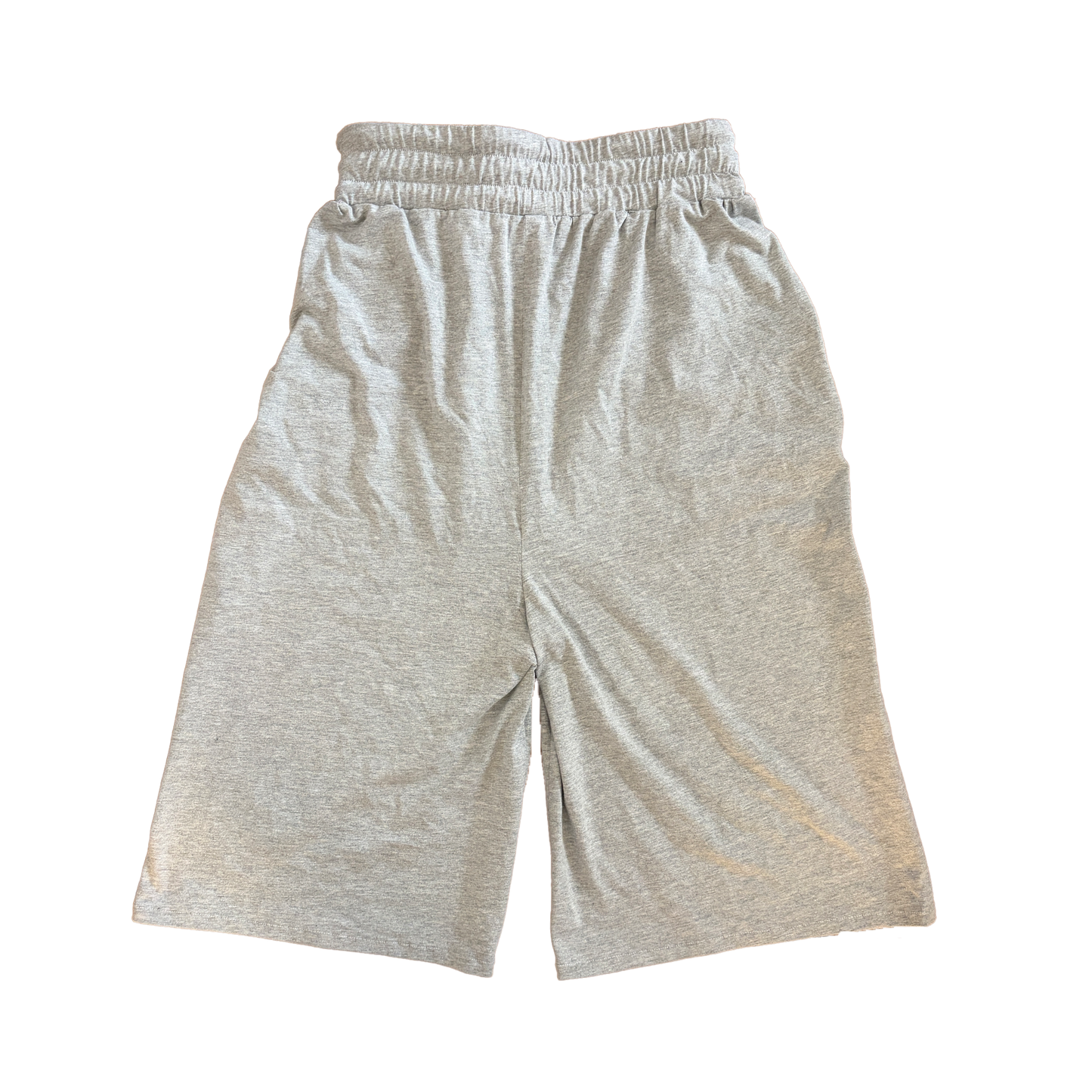 GREY TRIPLE DRAWSTRING SHORTS